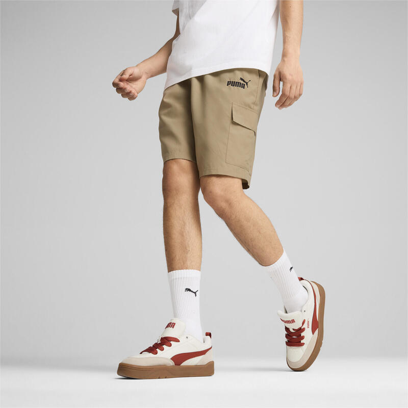 Pantaloncini cargo da uomo in tessuto ESS PUMA Oak Branch Beige