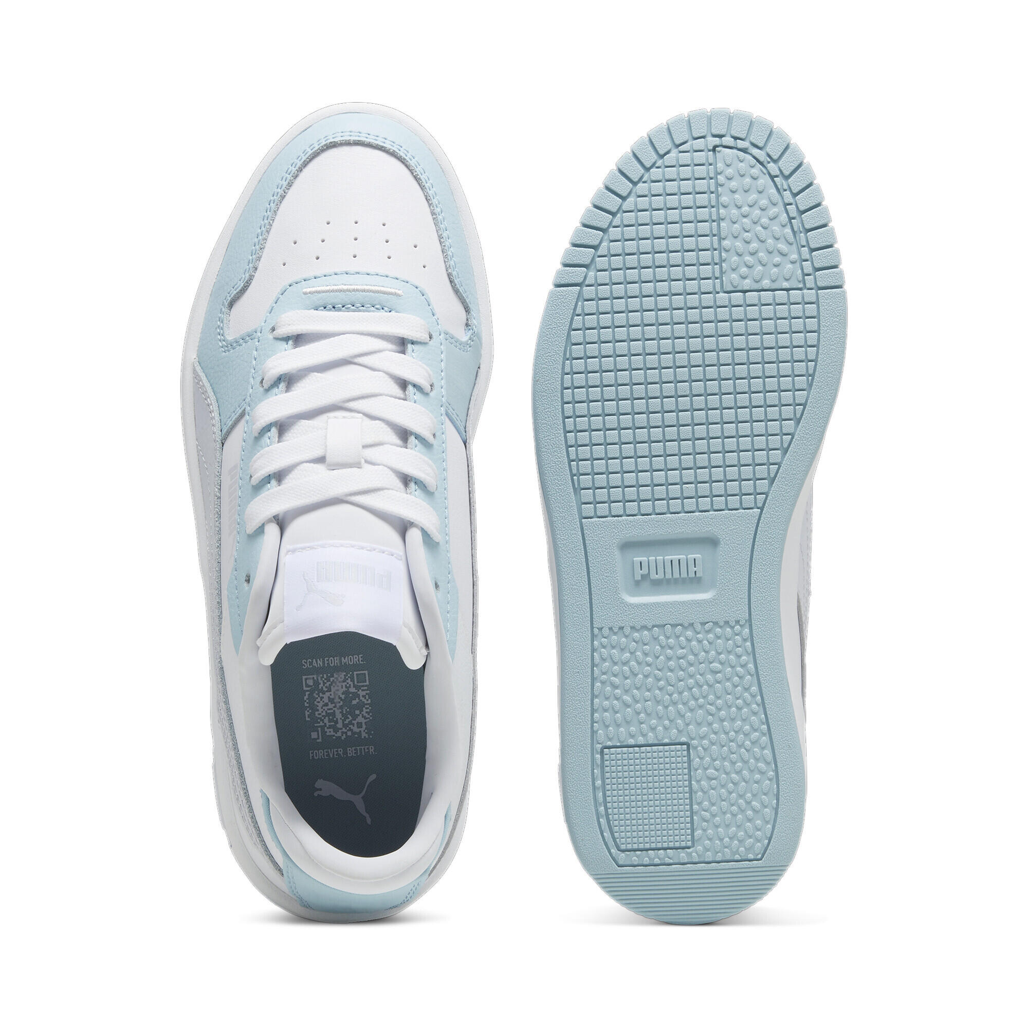 Zapatillas Niños Carina Street PUMA White Silver Mist Gray 4/7