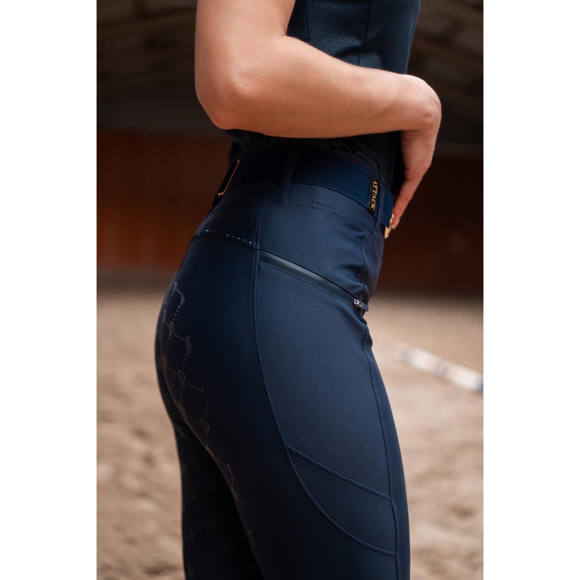 Legginsy jeździeckie damskie JD ATTACK Ginny Tech