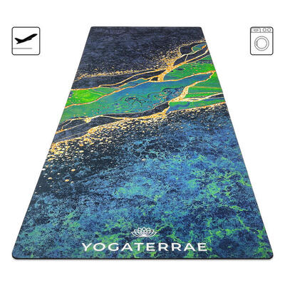 Rutschfeste Yogamatte KANANA Reise Mikrofaser-Naturkautschuk