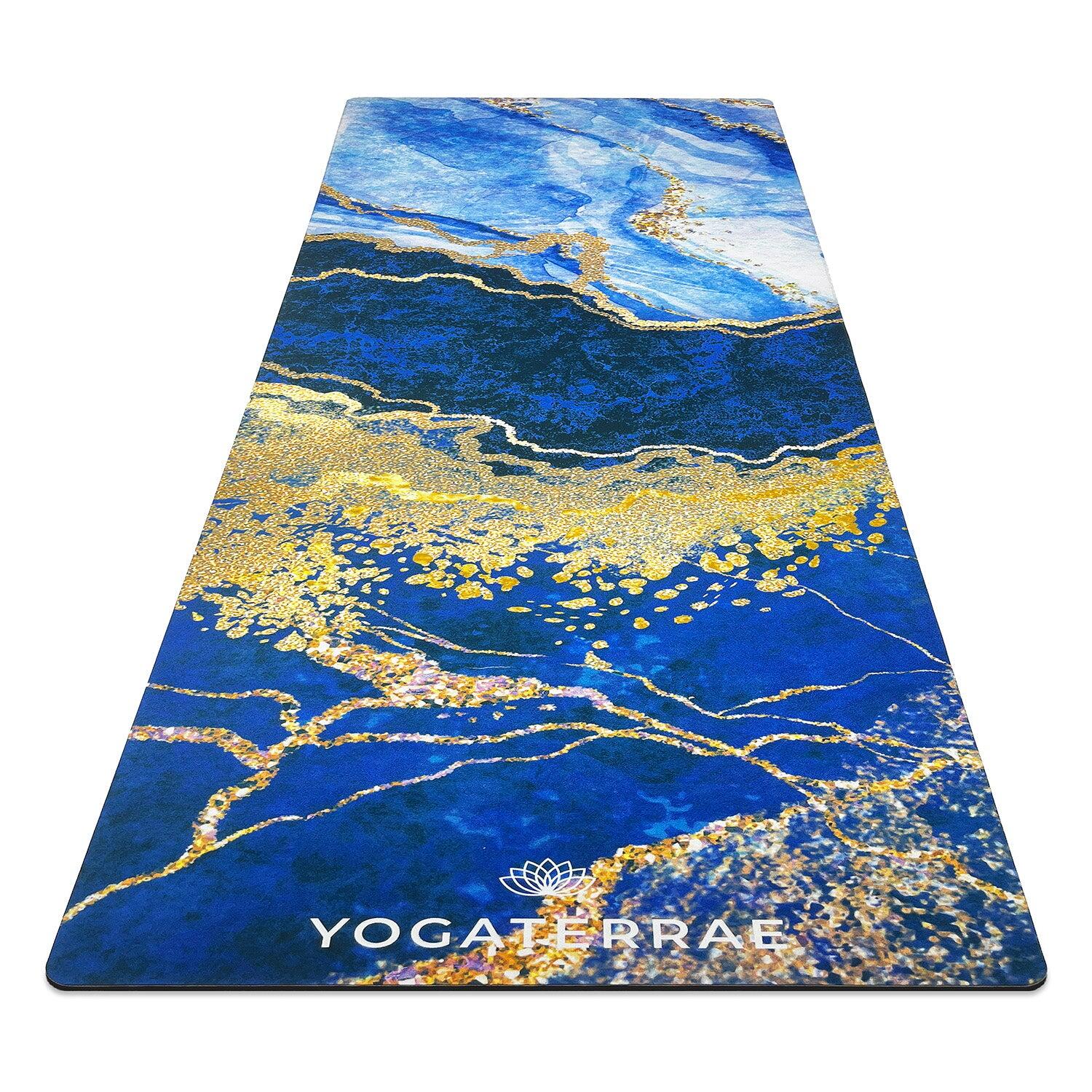 Tapete de yoga antiderrapante nila samudra conforto microfibra-borracha natural