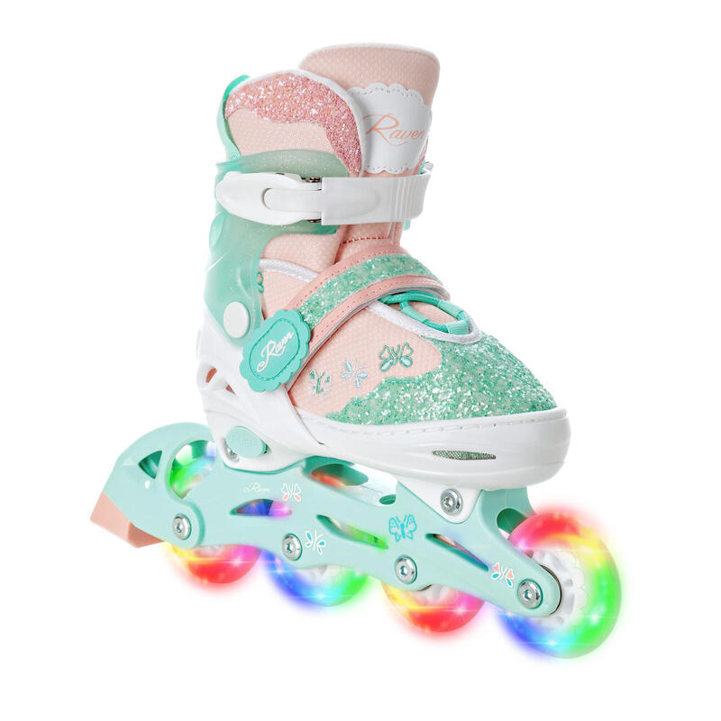 Patines ajustables Ruedas LED luminosas Mireia Mint/Beach