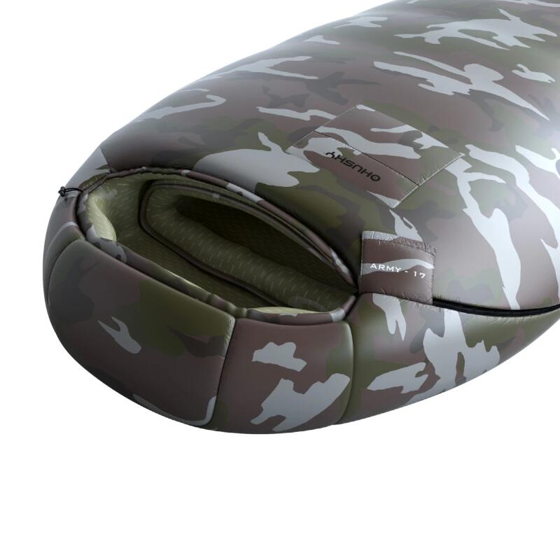 Sac de couchage momie Army 2024 -17°C - 220 cm - Vert Camouflage 4/5