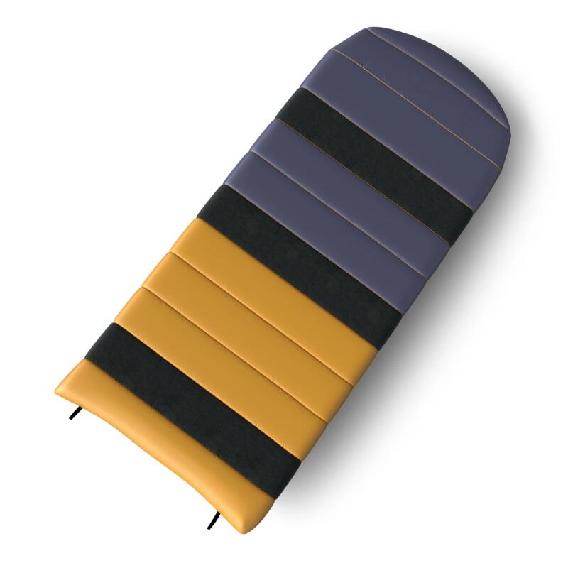Slaapzak dekenmodel dons Drafy 2024 -20°C - 220 cm - Blauw Oranje - volwassene 2/5