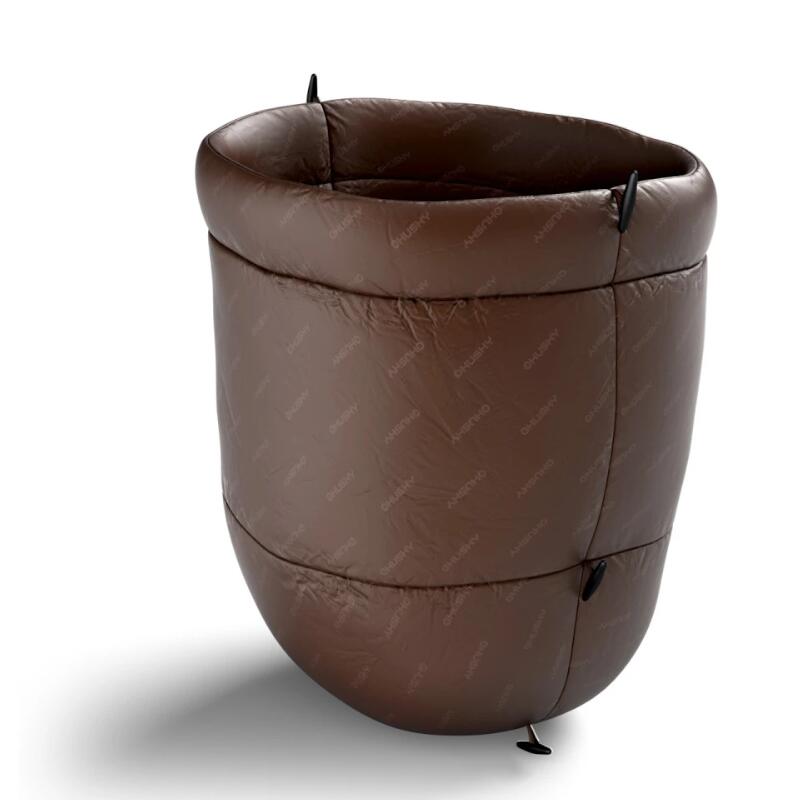 Sac de couchage momie Enjoy Long 2024 -25°C - 230 cm - Bleu avec Orange 5/5