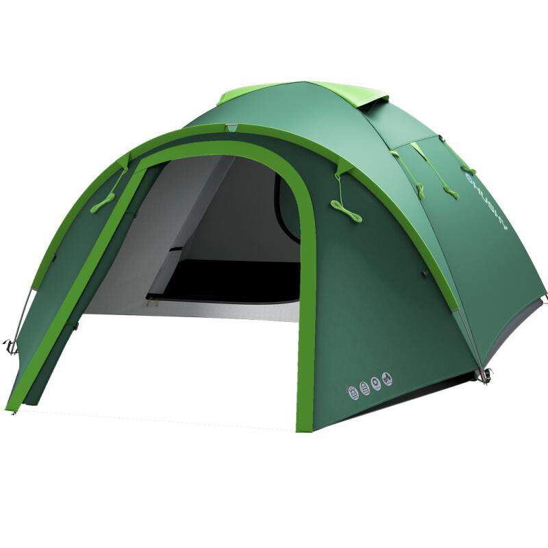 Tenda a cupola Husky Bizon 4 Plus 4 persone poliestere 185T verde PU 4000 mm 2/5