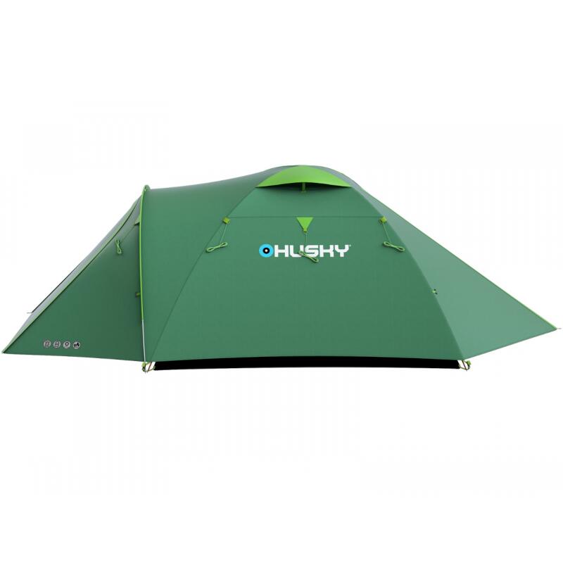 Tenda a cupola Husky Bizon 4 Plus 4 persone poliestere 185T verde PU 4000 mm 4/5