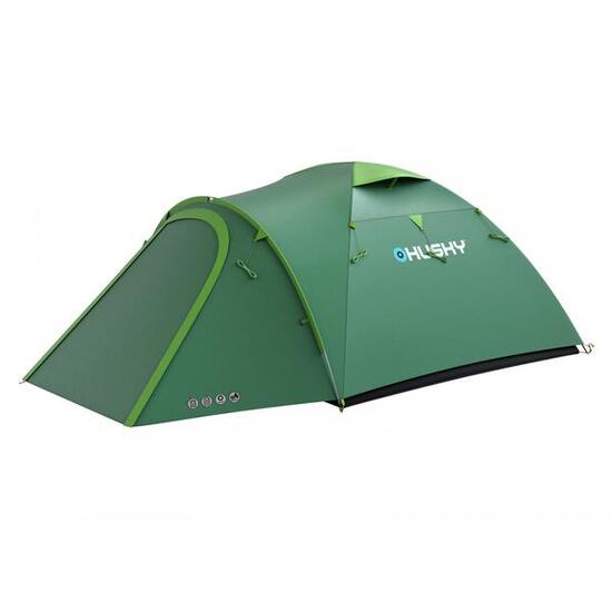 Tenda a cupola Husky Bizon 4 Plus 4 persone poliestere 185T verde PU 4000 mm