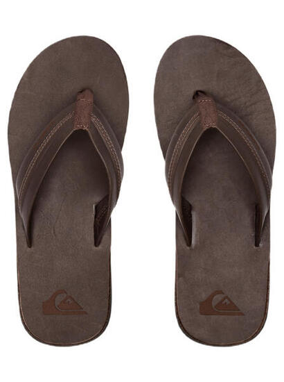 Chanclas de playa Quiksilver Carver Leather para hombre