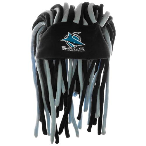 NRL Cronulla Sharks Dreadlock Hat Cap Beanie Game Day Party Gift