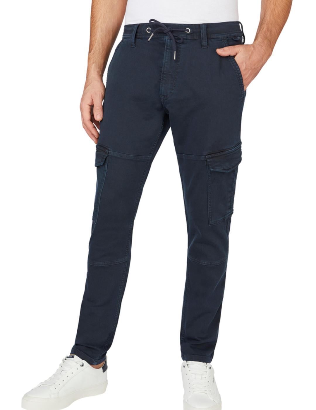 Pantalons longs / collants pour homme Pepe Jeans Marine 1/3