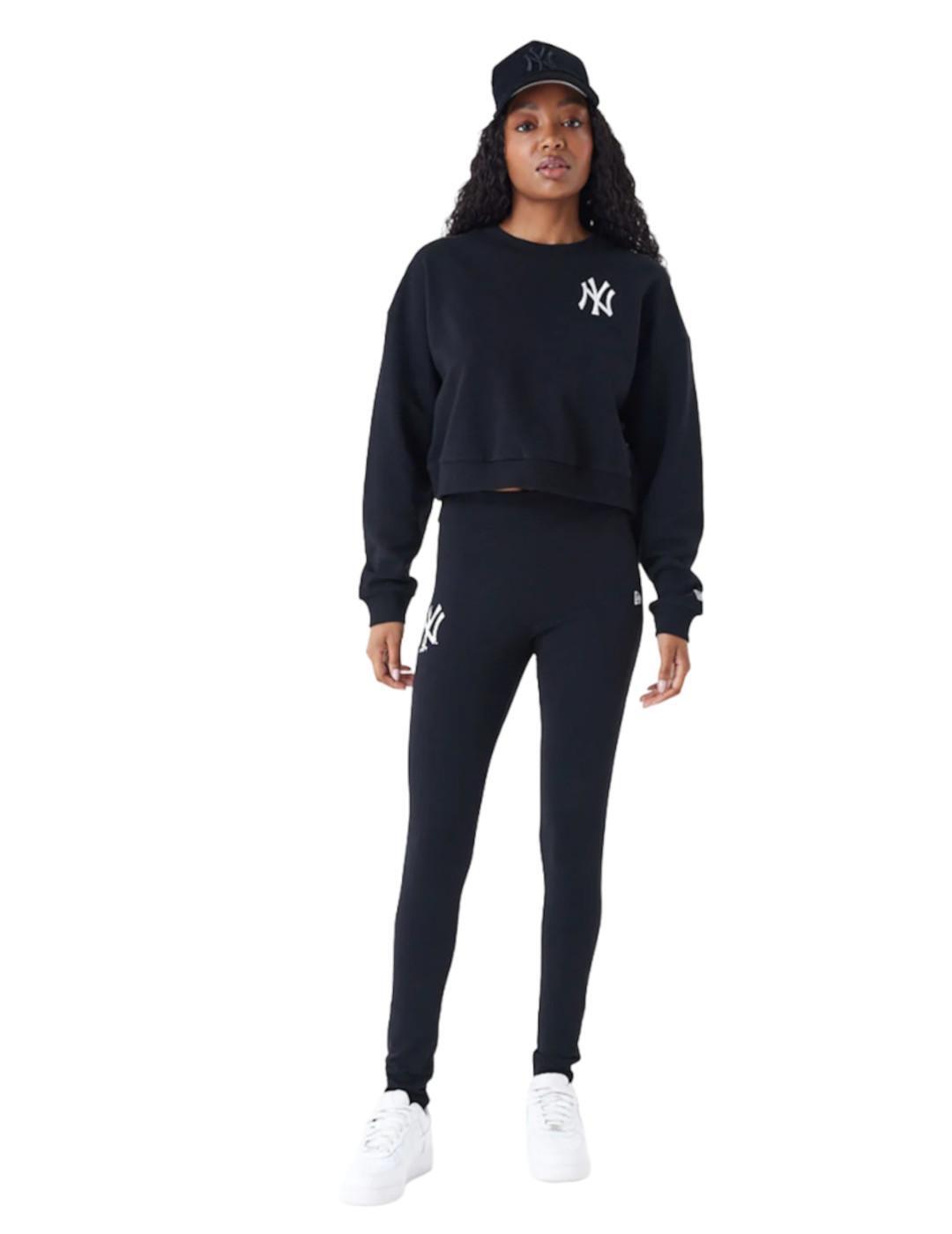 Pantaloni da donna New era New york yankees neri 4/5