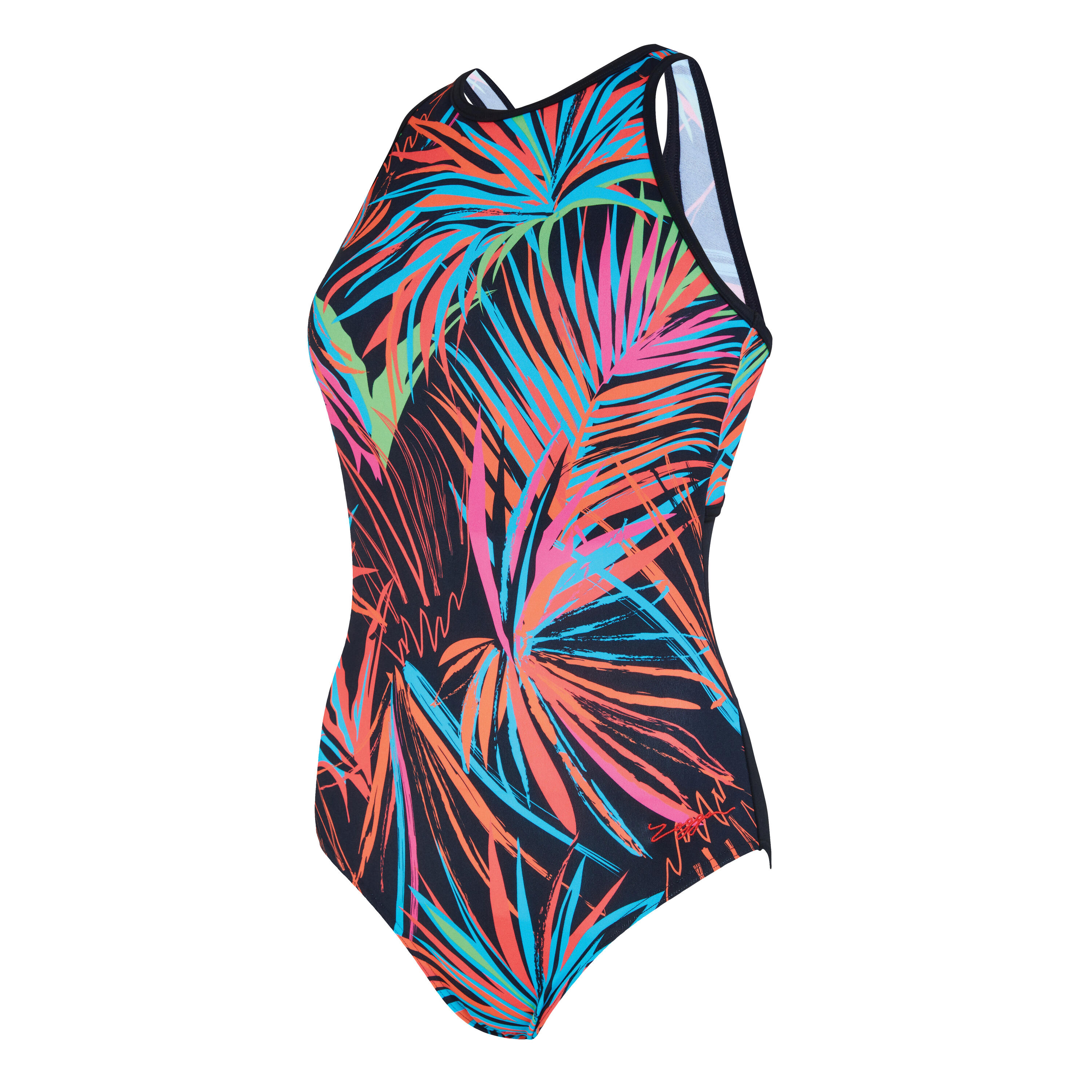 Women's 1-piece swimsuit Zoggs Hi Cross X Back - E+