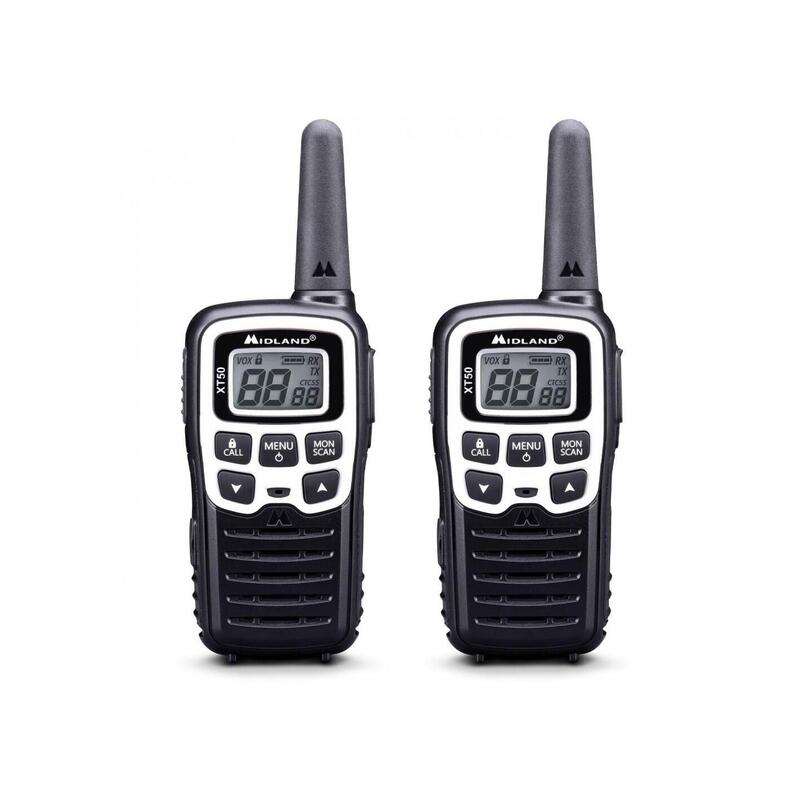 Walkie talkie MIDLAND XT50 ADVENTURE maleta completa 2 pmr446, 8km en campo