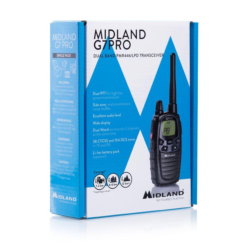 Walkie talkie MIDLAND G7 PRO, uso libre y resistente 2/7