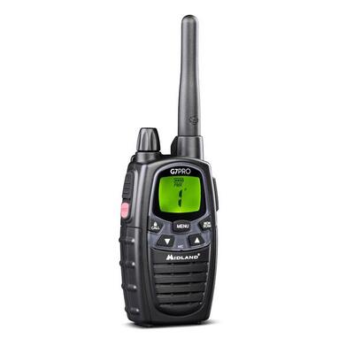 MIDLAND G7 Pro Walkie Talkie Dual Band – 16 PMR446 + 69 LPD Nero