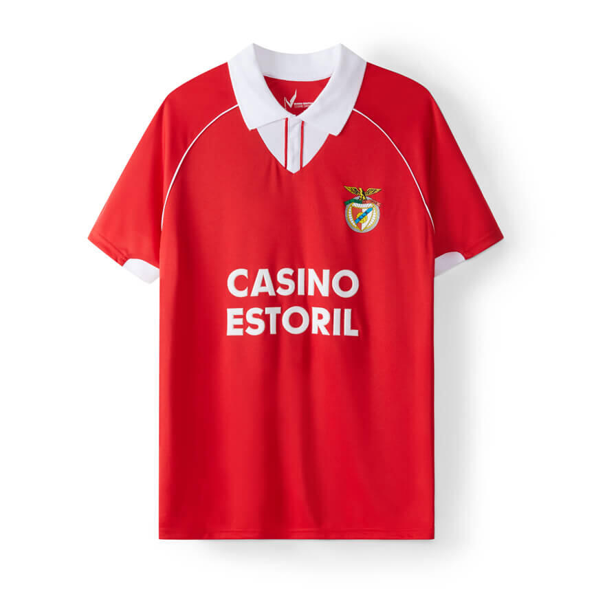 Camisola Vermelha Retro Casino Estoril 1993 1994 Benfica