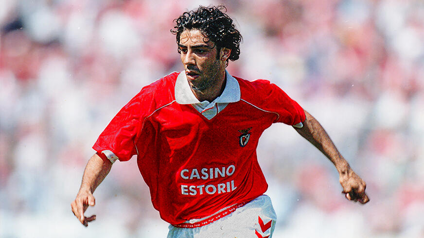 Maillot rétro rouge Casino Estoril 1993 1994 Benfica 5/5