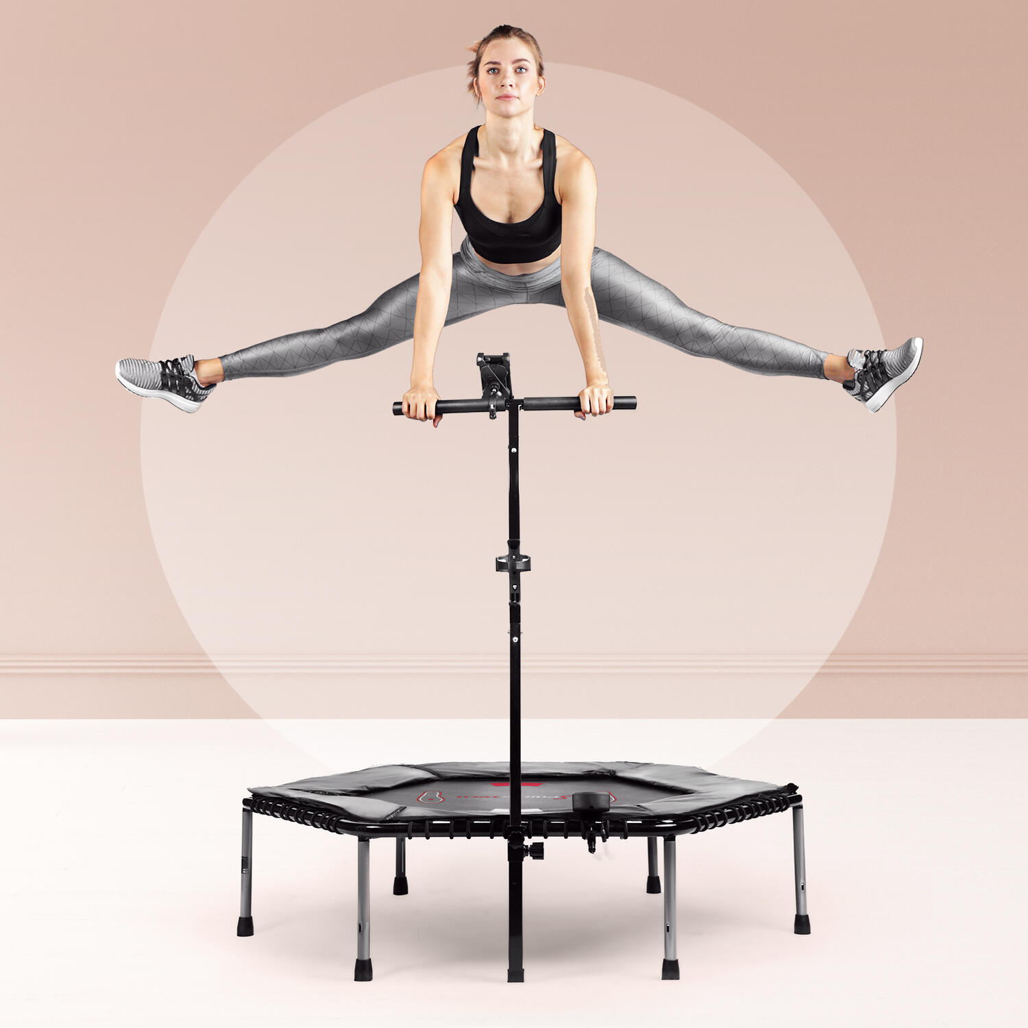 Trampolino Elastico Pieghevole e Regolabile in Altezza FF