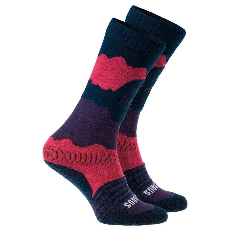 Chaussettes de ski SURIN Fille (Bleu marine / Lilas)