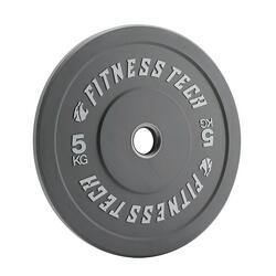 Disque Bumper Plate 5kg Haute Résistance Gris Fitness Tech – Unité