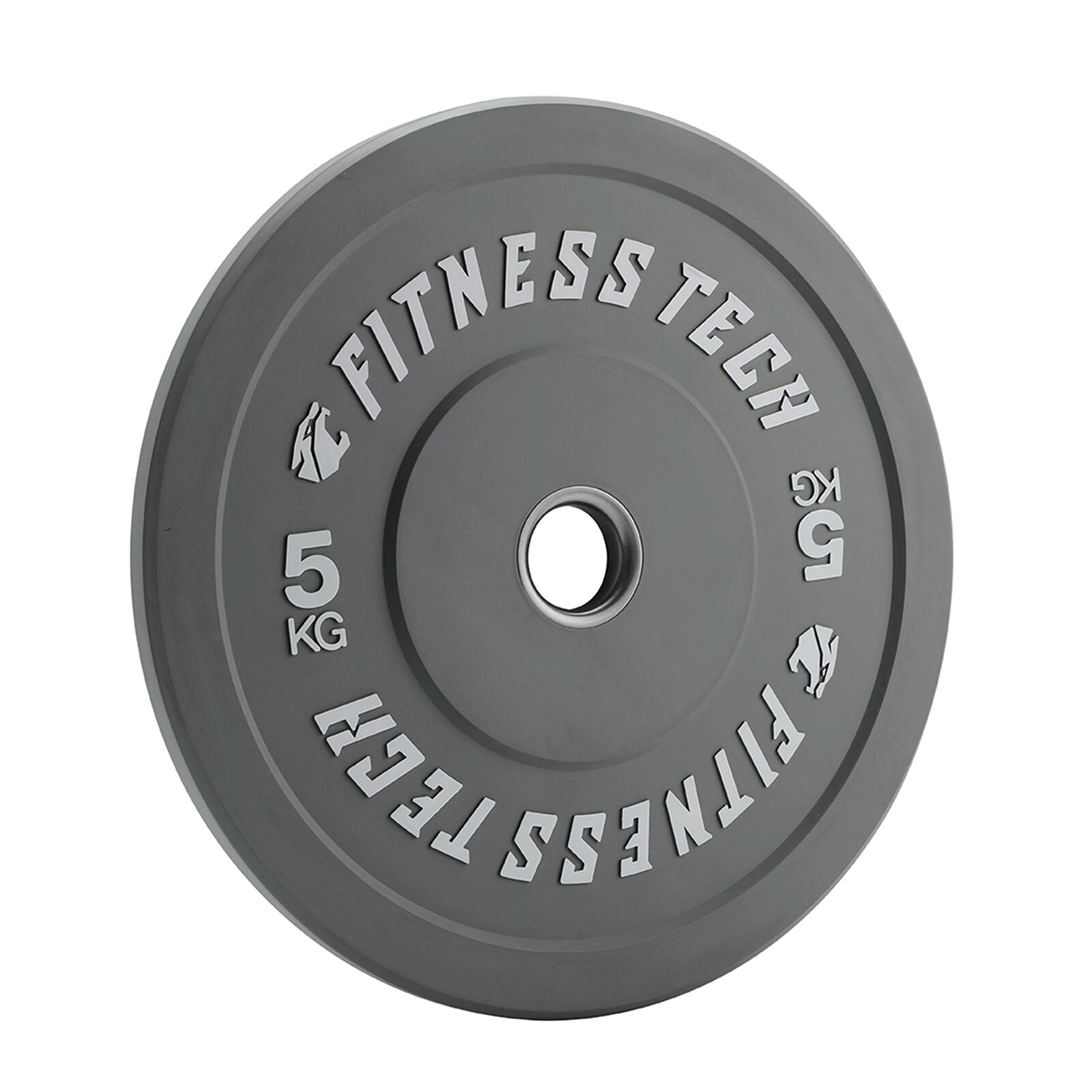 Conjunto 150kg Discos Bumper Plate Musculação Fitness Tech Coloridos 2/6