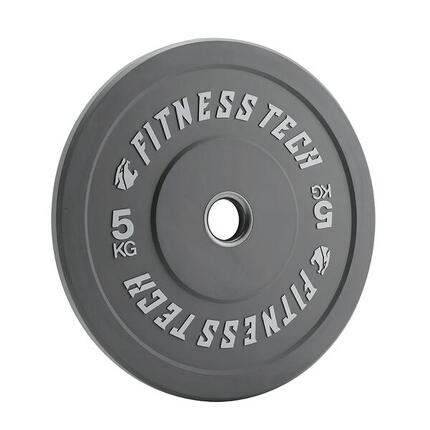 Disque Bumper Plate 5kg Haute Résistance Gris Fitness Tech – Unité
