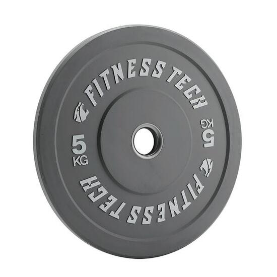 Disque Bumper Plate 5kg Haute Résistance Gris Fitness Tech – Unité