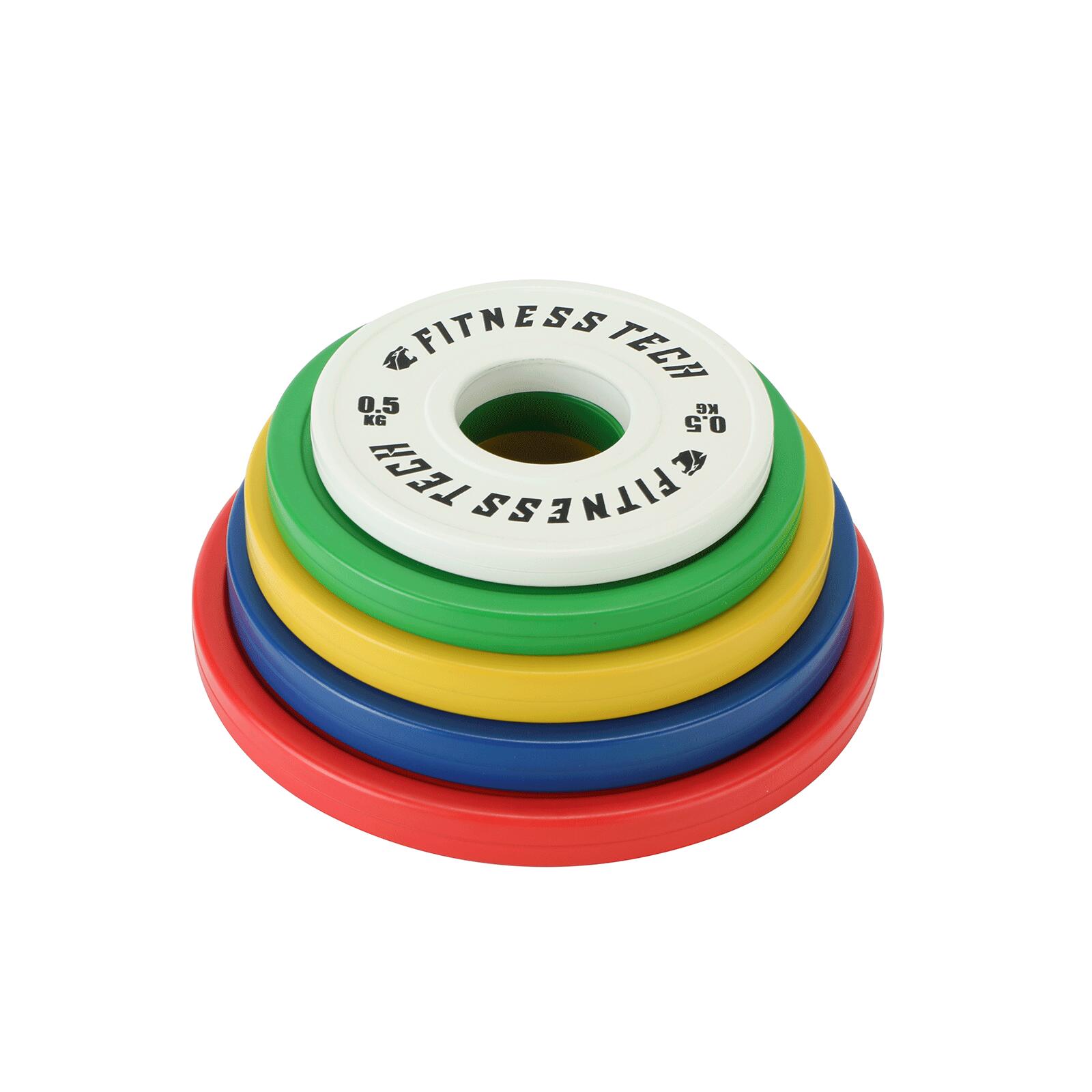 Fitness Tech Fractional Bumper Plate Disc 2kg Blauwe eenheid 4/4