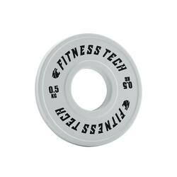 Disque Bumper Plate Fractionné 0,5kg Blanc Fitness Tech – Unité