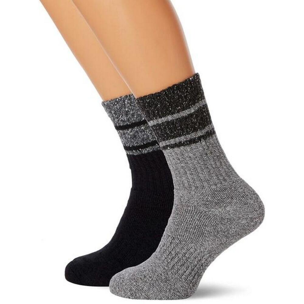 Hitched Wandersocken Sportsocken, 2erPack Herren Schwarz/Grau meliert 2/5