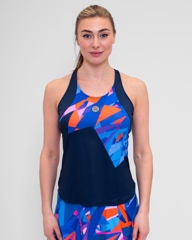 T-shirt azul escuro bidi badu spike para mulher