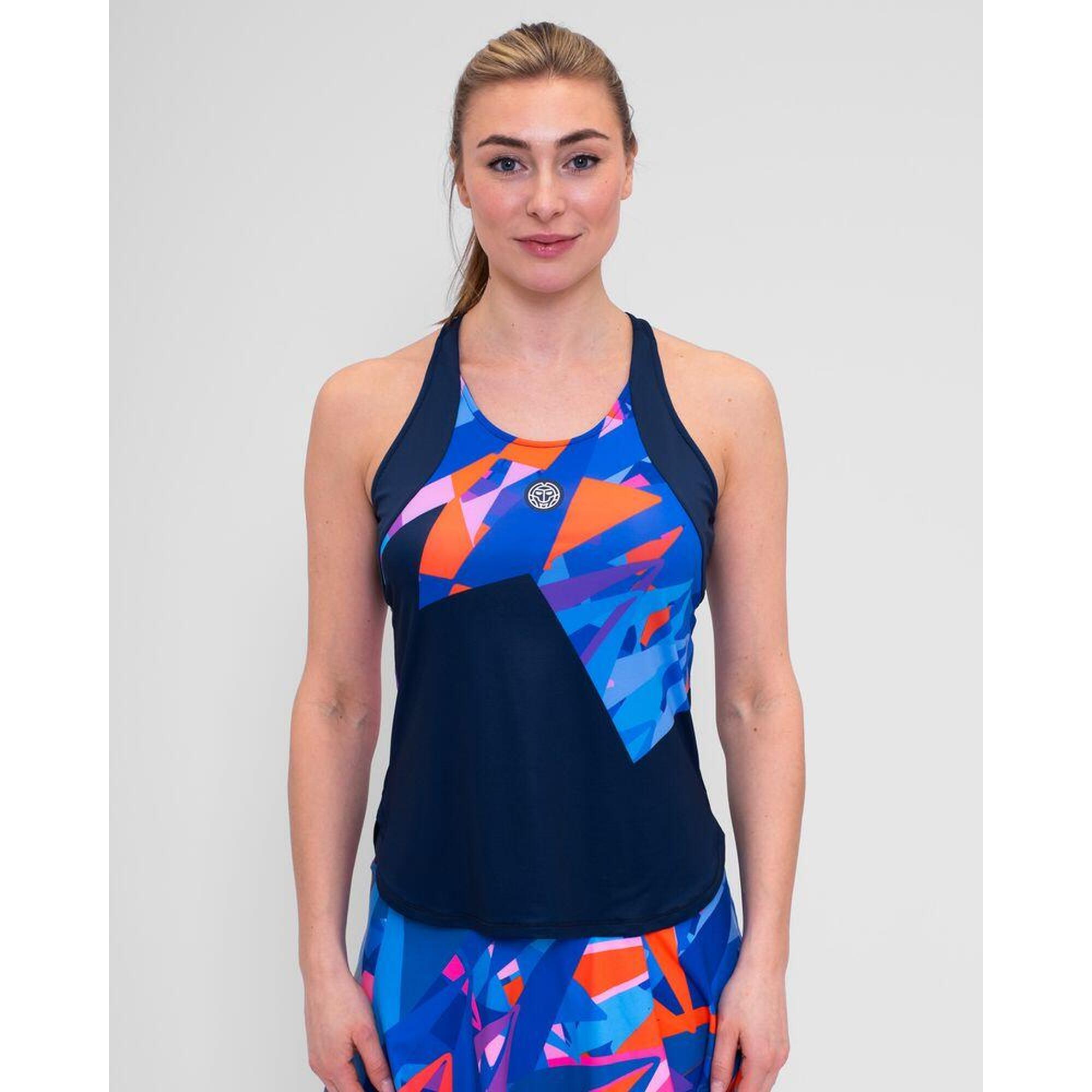 Bidi Badu - Camiseta Bidi Badu Spike Azul Oscuro Mujer - - Xl - T-shirt Crop Top - Bleu - Decathlon