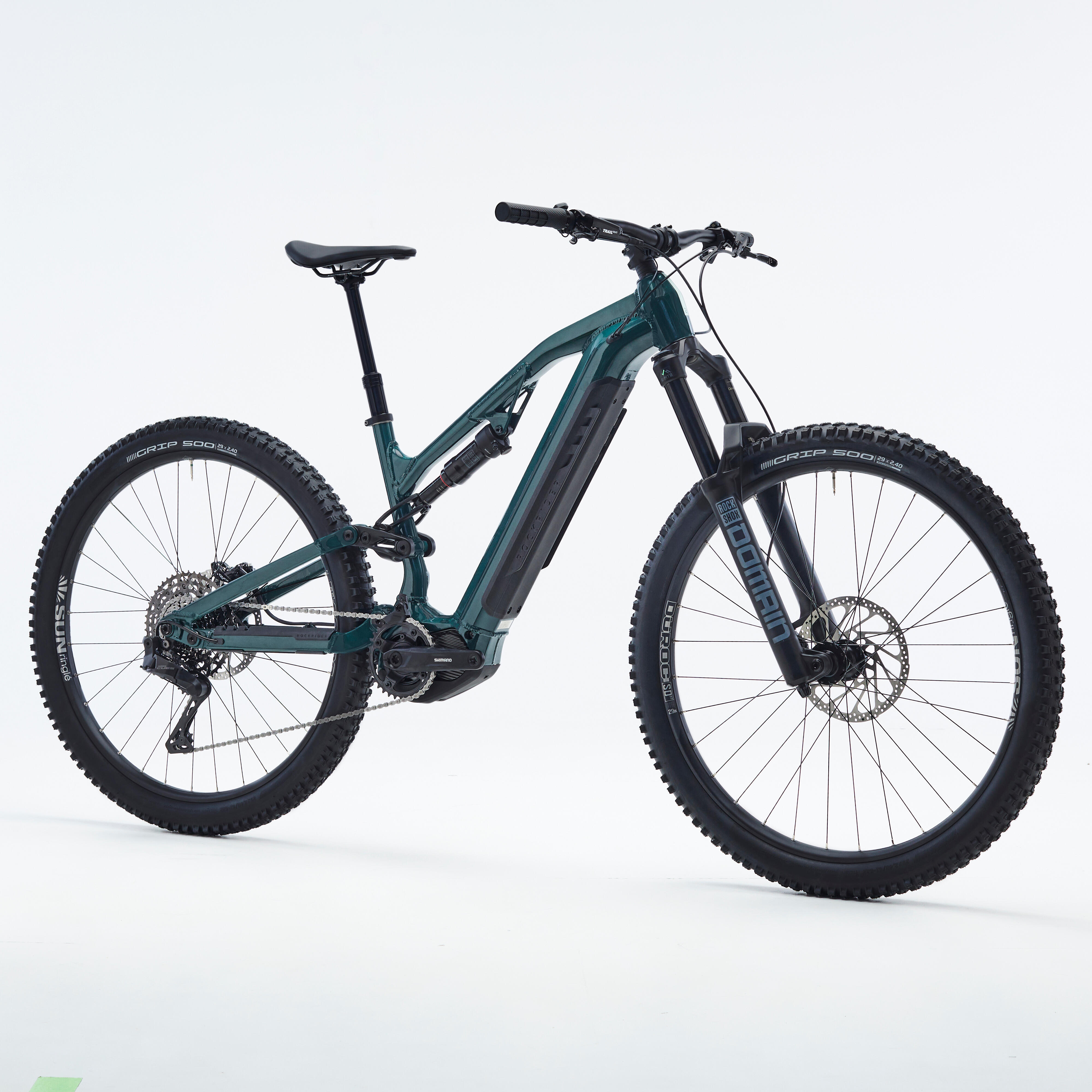 Rockrider - Seconde Vie - Vélo Vtt Électrique All-mountain Tout Suspendu 29”... - Excellent - Vélo Tout Terrain - Incolore|vert - S - 150-164cm - Decathlon