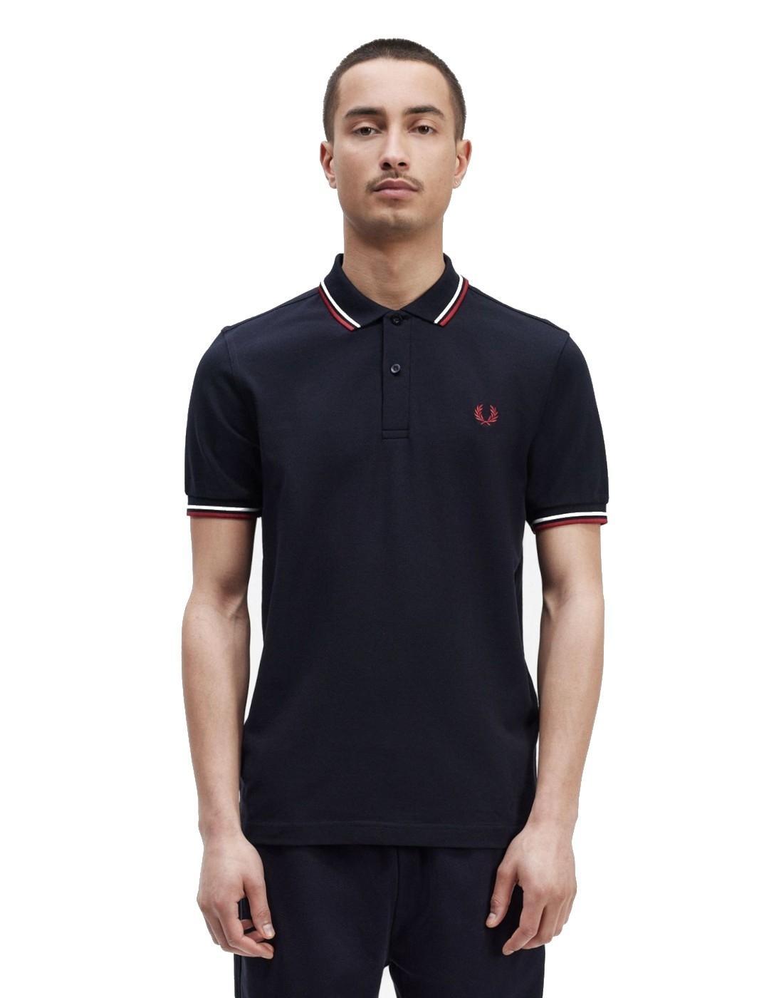 Fred perry T-Shirts para homem Azul 3/7
