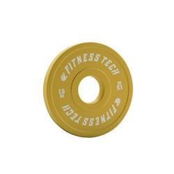 Disque Bumper Plate Fractionné 1,5kg Jaune Fitness Tech – Unité