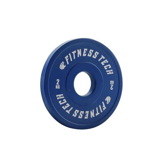 Disque Bumper Plate Fractionné 2kg Bleu Fitness Tech – Unité