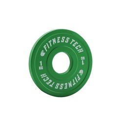 Disque Bumper Plate Fractionné 1kg Vert Fitness Tech – Unité