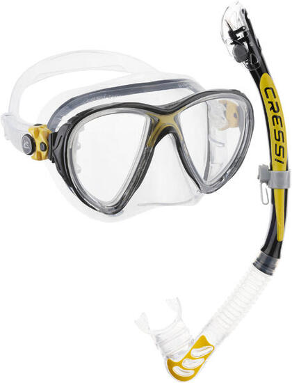 Set Snorkeling Combinato Cressi COMBO BIG EYES EVOLUTION+ALPHA UTRA DRY