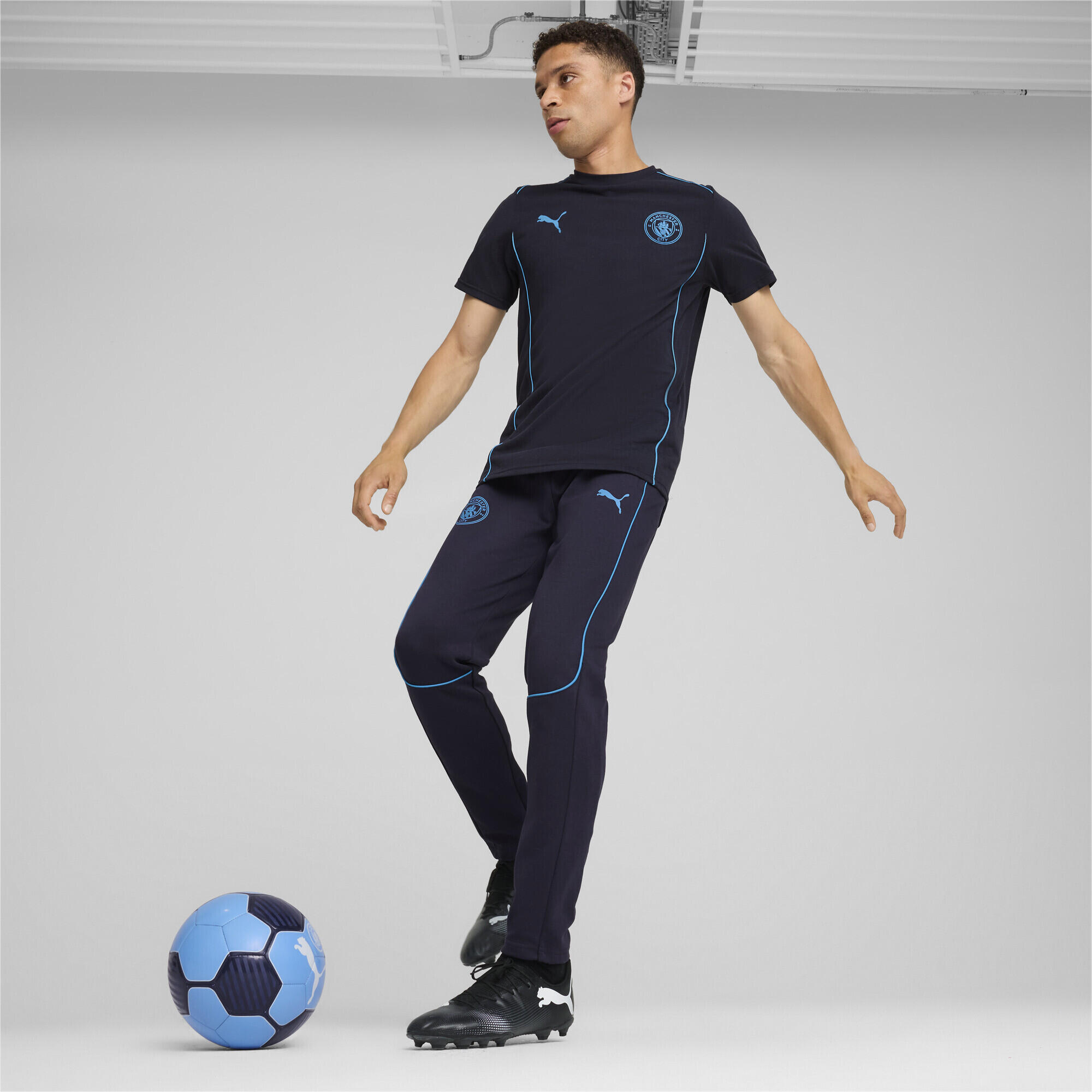 Pantalones Manchester City Casuals Hombre PUMA New Navy Magic Blue 4/7