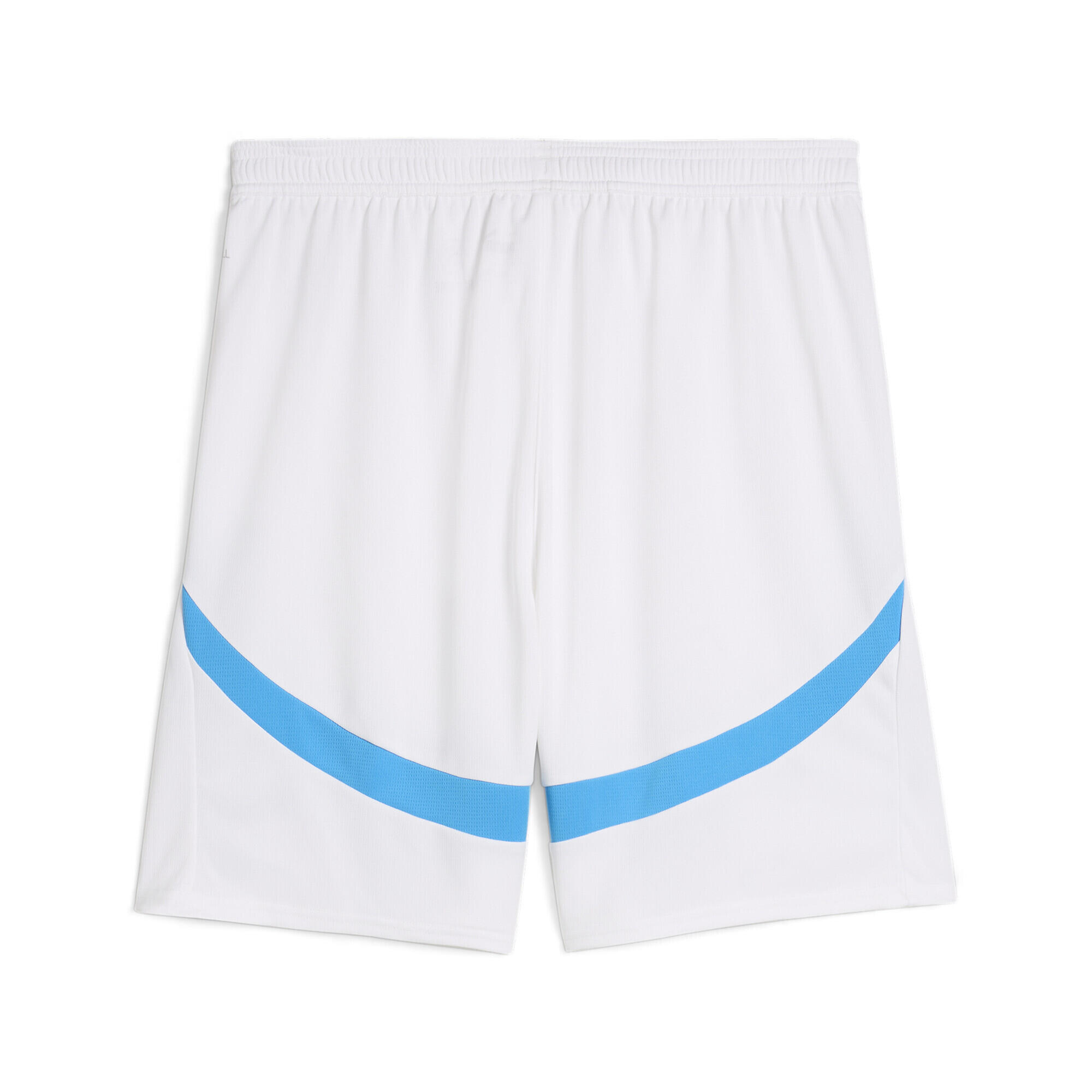 Shorts Olympique de Marseille 24/25 da uomo PUMA White Bleu Azur Blue 7/7