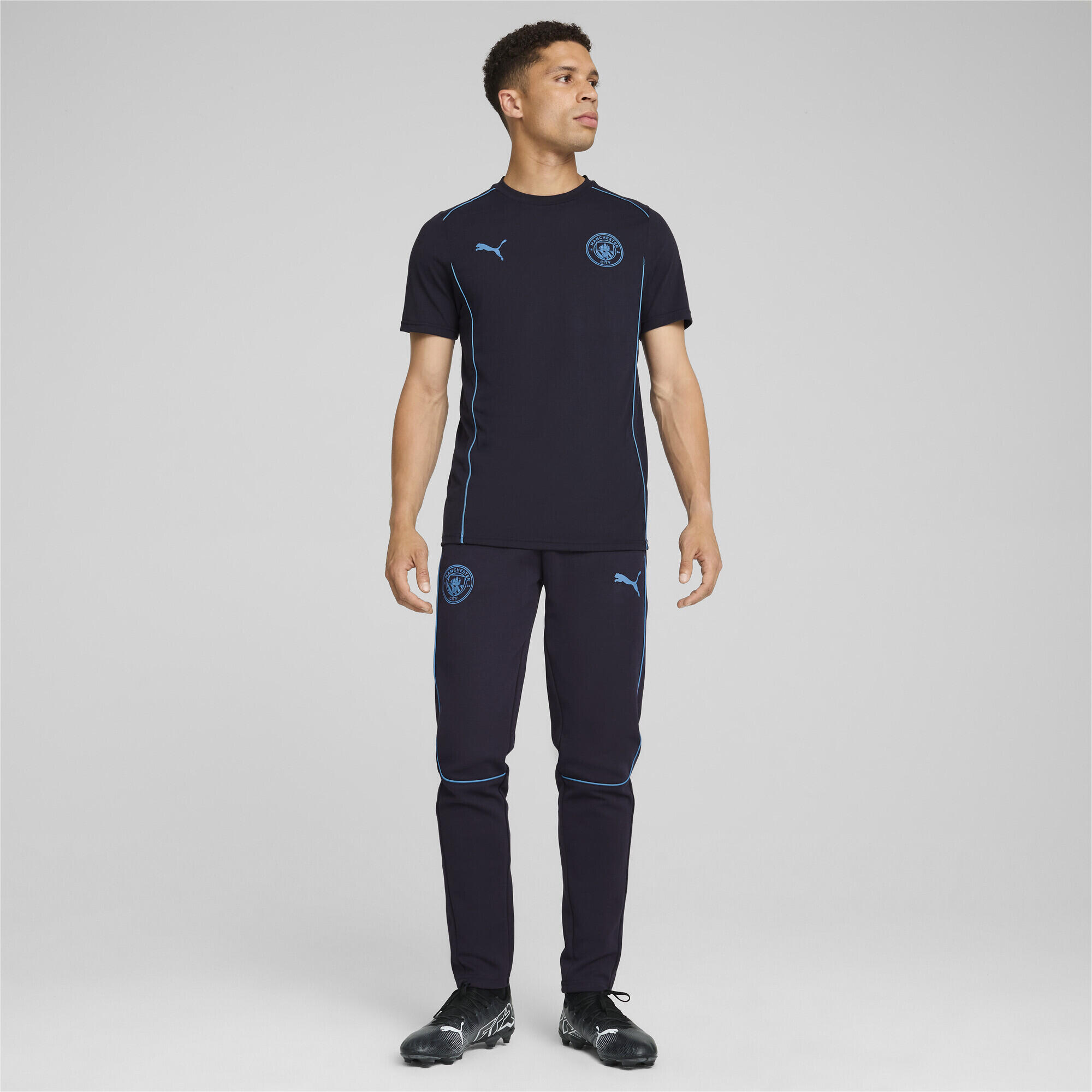 Pantaloni Manchester City Casuals da uomo PUMA New Navy Magic Blue 6/7