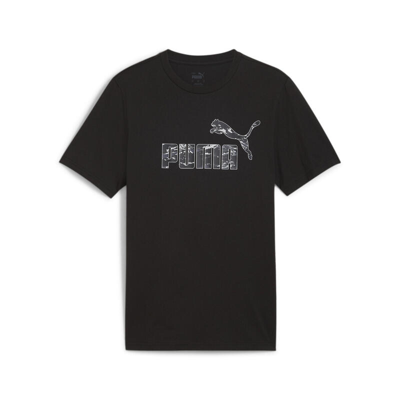 T-shirt à imprimés ESS+ CAMO Homme PUMA Black