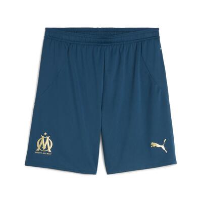 Olympique de marseille 24/25 short voor heren puma white bleu azur blue