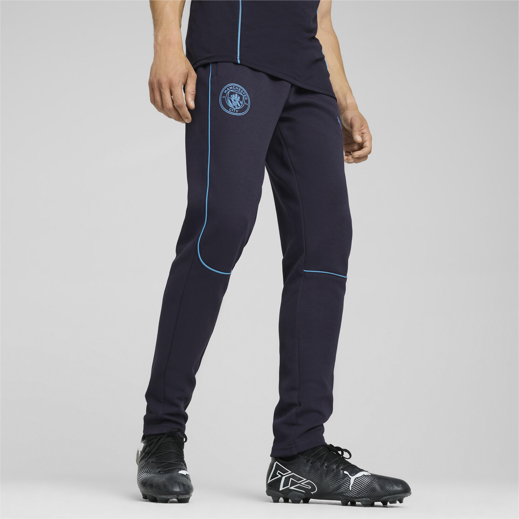 Pantaloni Manchester City Casuals da uomo PUMA New Navy Magic Blue 7/7