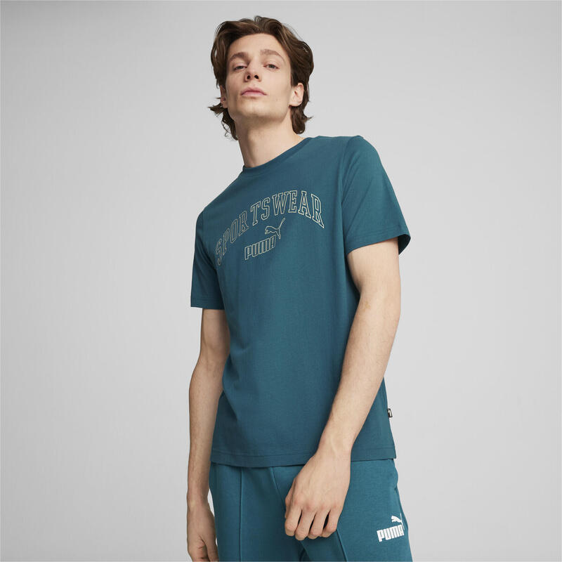 ESS+ LOGO LAB Gradient T-shirt voor heren PUMA Cold Green