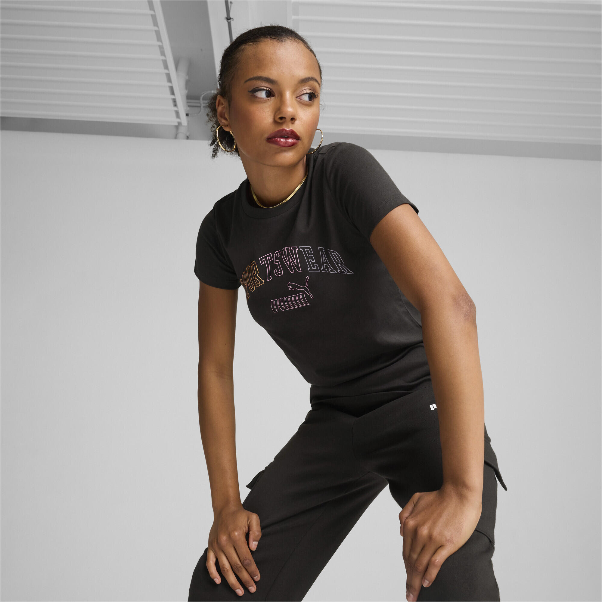 T-shirt ESS+ LOGO LAB Femme PUMA Black 3/6