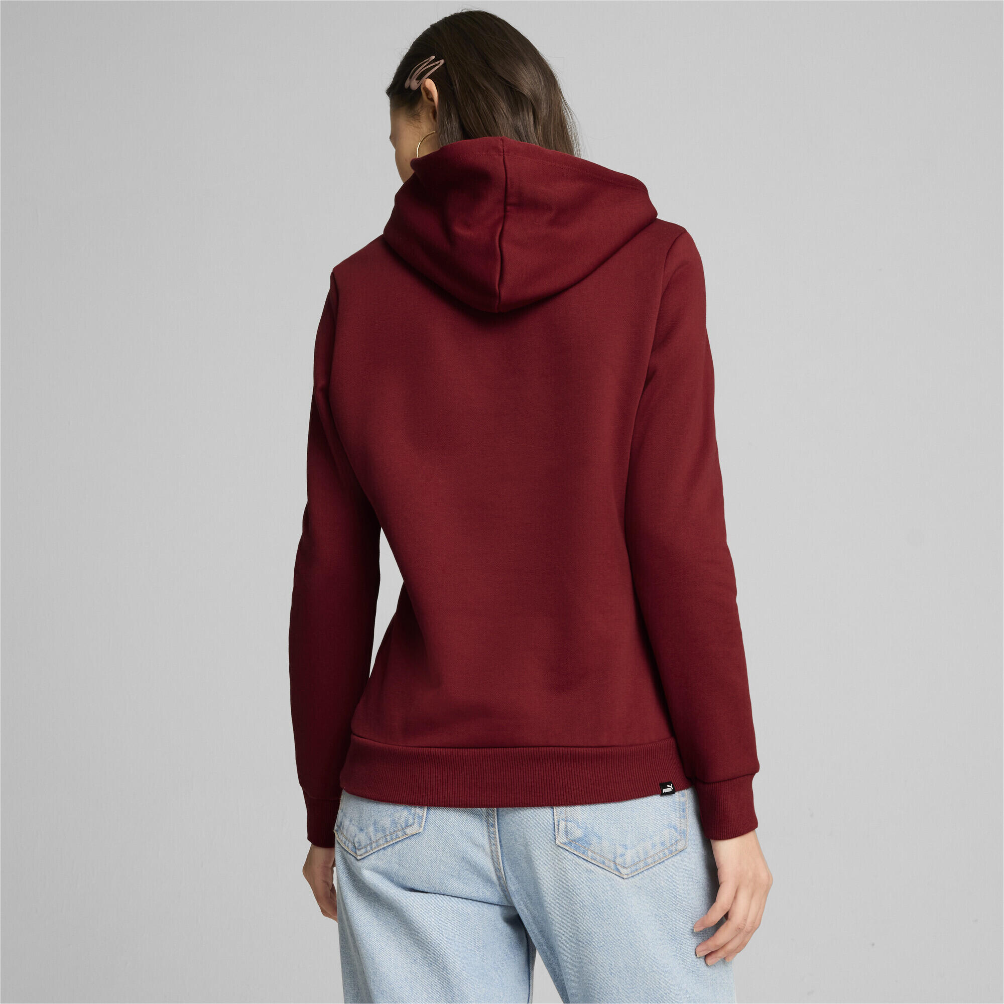 Dames Ess+ Lab Logo Fleece Hoodie (Rood) 6/7