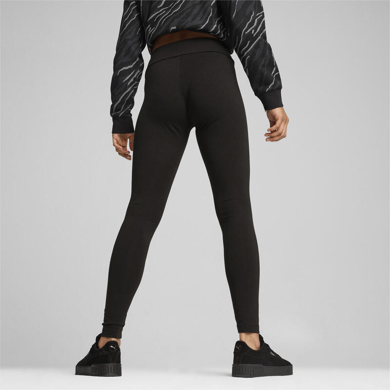 ESS+ SCRIPT legging voor dames PUMA Black Gold Foil