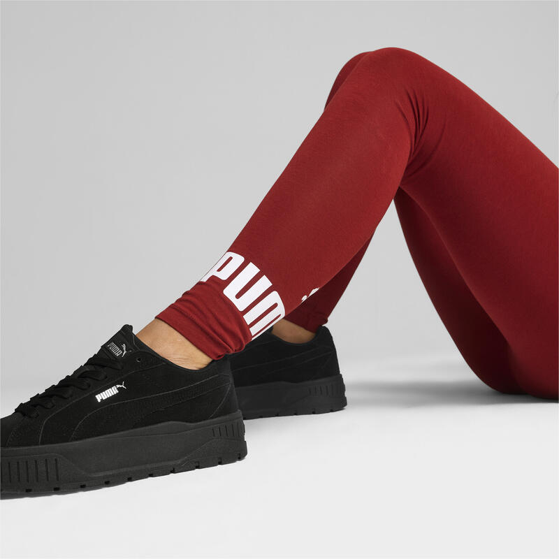 Essentials Logo legging voor dames PUMA Intense Red